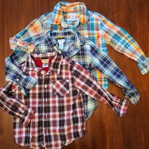 2T boy button up shirts